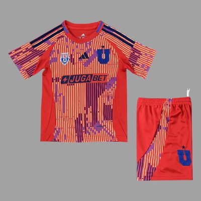 2025 Universidad de Chile Away Kids Soccer Jersey Size 16-28