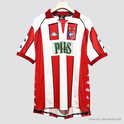 99/01 Red Star Belgrade home retro soccer jersey size S-2XL