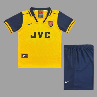 96/97 Arsenal Away Kids Retro Soccer Jersey Size 16-28