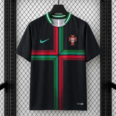 2018 Portugal Pre-Match Retro Soccer Jersey