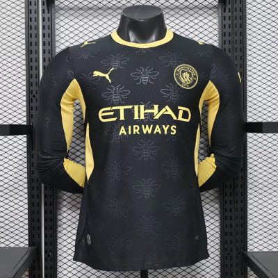 26/27 Manchester City Away Long Sleeve Player Version Soccer Jersey