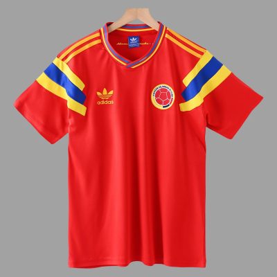 1990 Colombia Away Retro Soccer Jersey