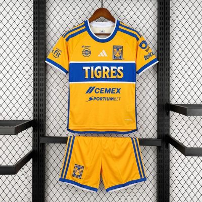 26/27 Tigres UANL Home Kids Soccer Jersey