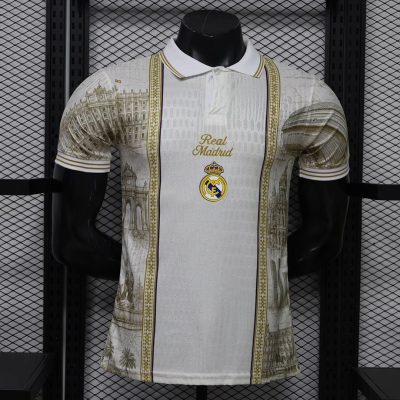 26/27 Real Madrid City Edition Cream Gold Player Version Soccer Jersey