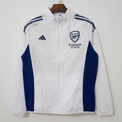 25/26 Arsenal White Windbreaker