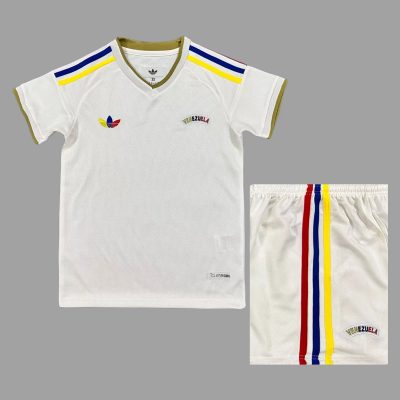 2026 Venezuela Away Kids Soccer Jersey Size 16-28