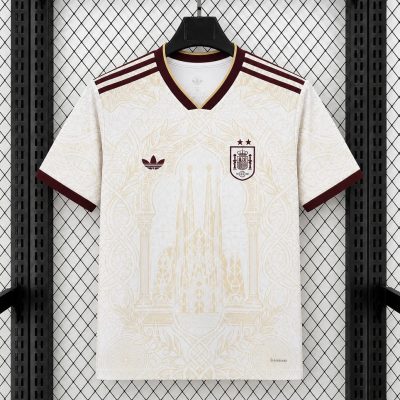 2026 Spain Champions Version Beige Soccer Jersey