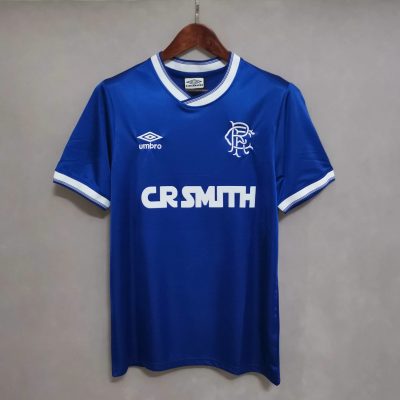 84/87 Rangers Home Retro Soccer Jersey