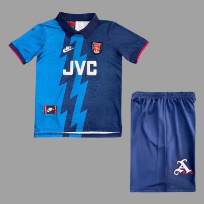 95/96 Arsenal Away Kids Retro Soccer Jersey Size 16-28