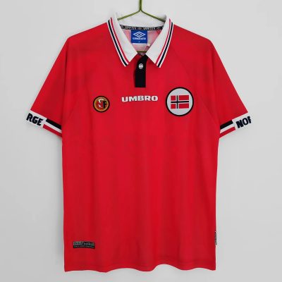 1998 Norway Home Retro Soccer Jersey