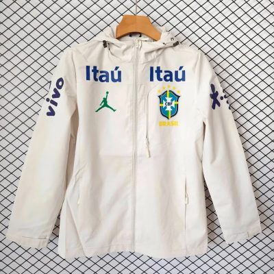 2026 Brazil Beige Windbreaker Jacket