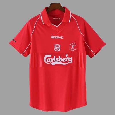 00/01 Liverpool Home Champions Final Retro Soccer Jersey