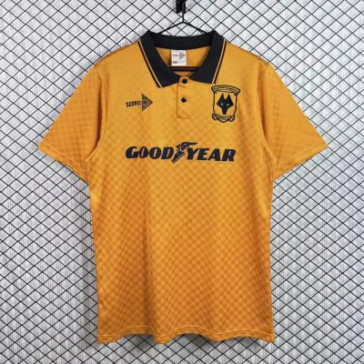 90/91 Wolverhampton Wanderers Home Retro Soccer Jersey