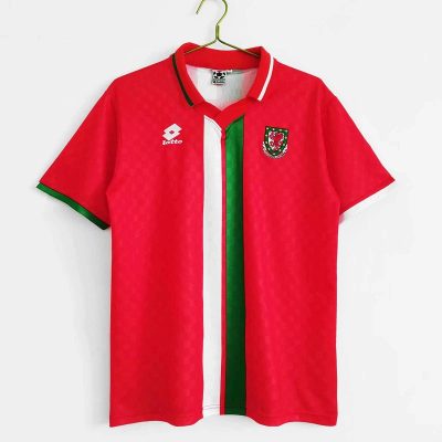 1996 Wales Home Retro Soccer Jersey