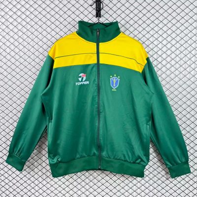1982 Brazil Green Yellow Windbreaker