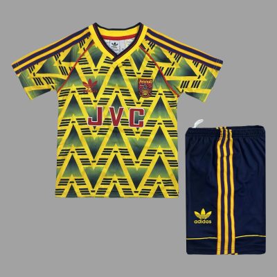 91/93 Arsenal Away Kids Retro Soccer Jersey Size 16-28