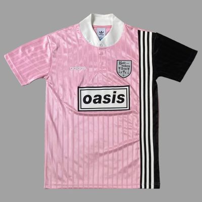 95/96 Oasis Boltmakers Arms Pink Retro Soccer Jersey