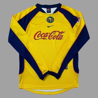 01/02 Club America Home Long Sleeve Retro Soccer Jersey