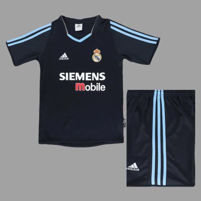 03/04 Real Madrid Away Kids Retro Soccer Jersey Size 16-28