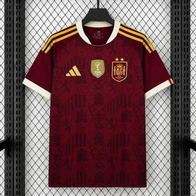2026 Spain World Cup Champions Maroon Soccer Jersey
