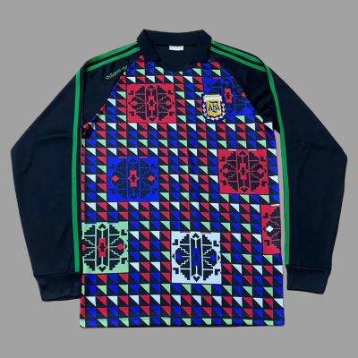1990 Argentina Goalkeeper Long Sleeve Retro Soccer Jersey