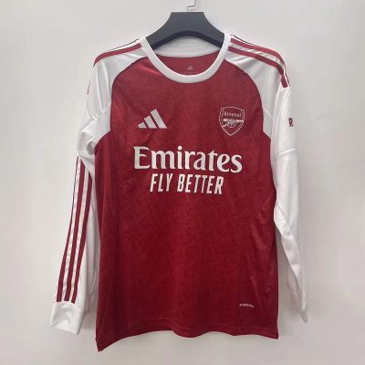 25/26 Arsenal Home Long Sleeve Soccer Jersey