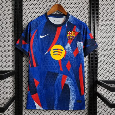 25/26 Barcelona El Clasico Bold Blue Pre-Match Soccer Jersey