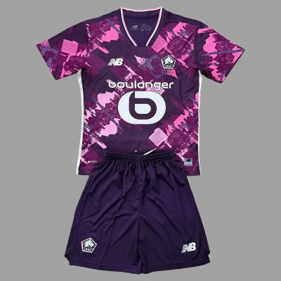 25/26 Lille Fourth Kids Soccer Jersey Size 16-28