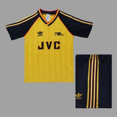 88/90 Arsenal Away Kids Retro Soccer Jersey Size 16-28
