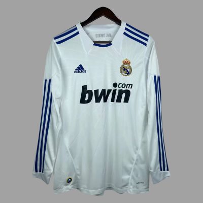 10/11 Real Madrid Home Long Sleeve Retro Soccer Jersey
