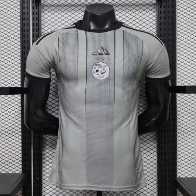 2026 Algeria Special Player Version Grey Soccer Jersey