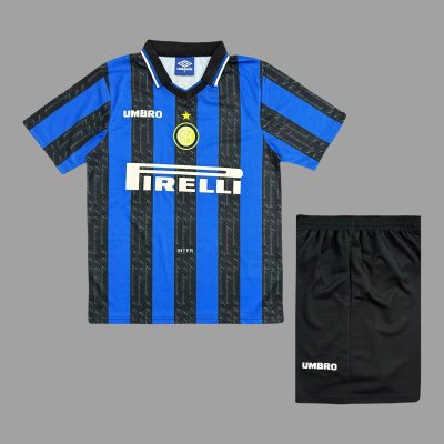 97/98 Inter Milan Home Kids Retro Soccer Jersey Size 16-28