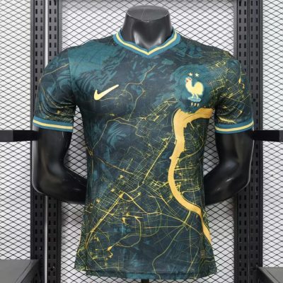 2026 France Special Edition Map Dark Green Player Version Soccer Jersey